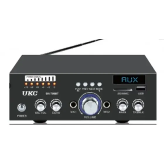 Универсальный усилитель звука AMP 799 BT с Bluetooth, USB, SD, FM-радио, AUX, пультом ДУ, стереосистема Одесса