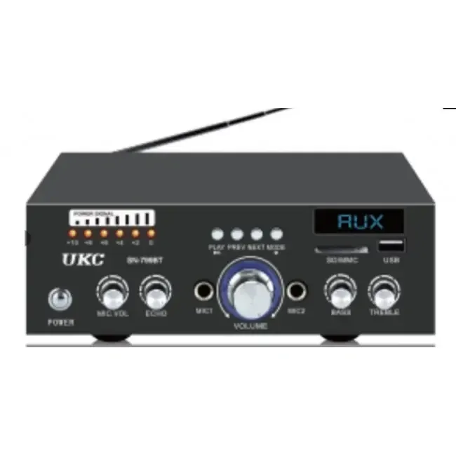 Універсальний підсилювач звуку AMP 799 BT з Bluetooth, USB, SD, FM радіо, AUX, пультом ДУ, стереосистема Одеса - фото 4