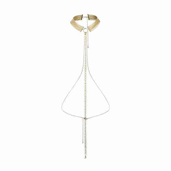 Цепочка ошейник Bijoux Indiscrets MAGNIFIQUE Collar - Silver, украшение для тела Sex Aura Киев