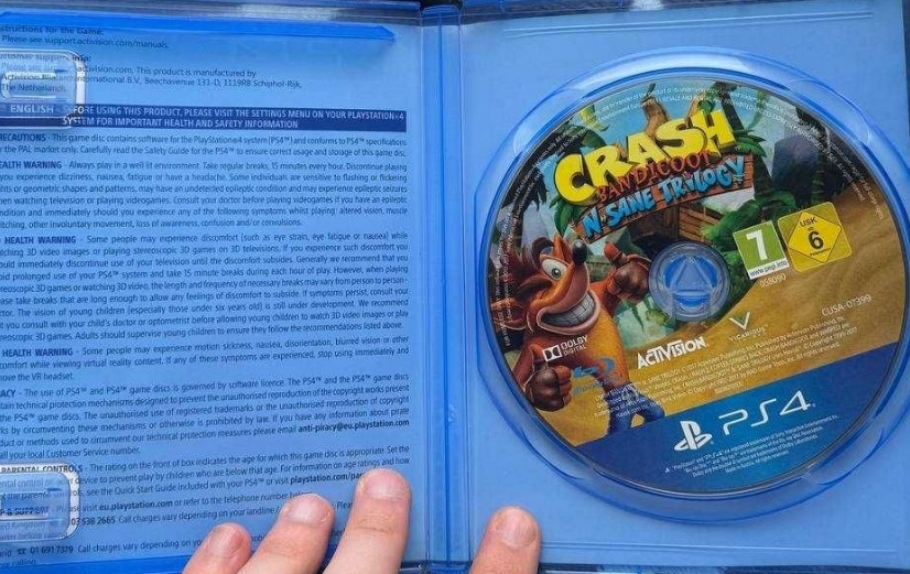 Диск игра crash n sane trilogy для пс4 Харьков - изображение 1