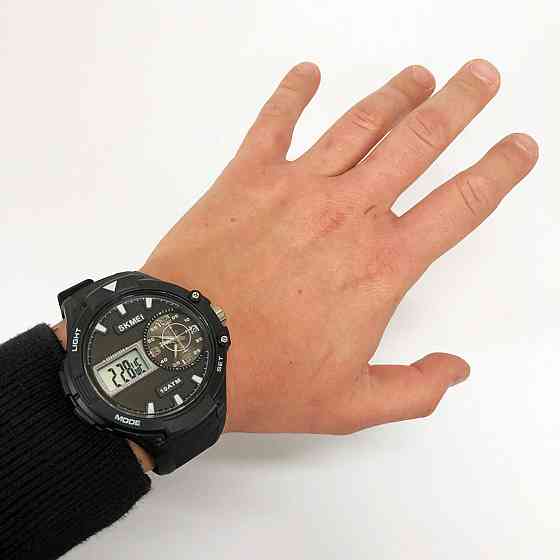 Спортивний водонепроникний годинник SKMEI 1761BKWT, Новий командирський годинник, VX-842 Протиударний годинник Київ