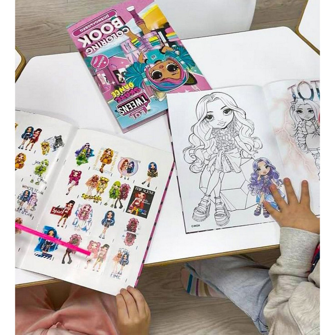 Дитяча книжка-розмальовка "The creative Rainbow" LCB12 зі стікерами Вінниця - фото 4