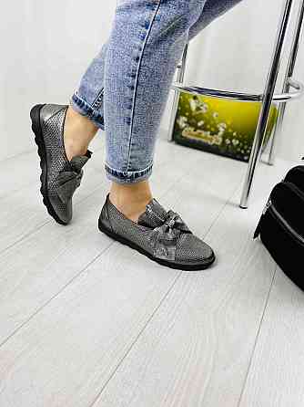 Sothby 's Сліпони жіночі Sothby 's K-378/3 темне-срібло (весна-літо, шкіра натуральна) (3306) л Коломыя