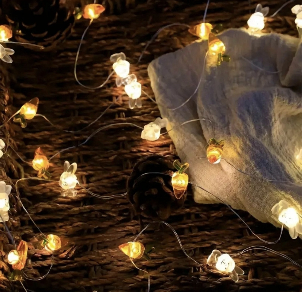 Гірлянда "Зайчики і морквинки" 2 м Сміла - фото 10