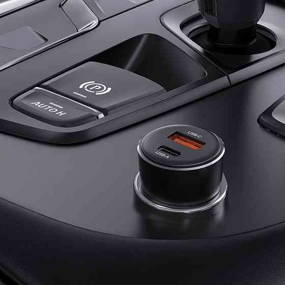 Автомобільний зарядний пристрій ACEFAST B12 60W (USB-A+USB-C) dual-port car charger Black Одеса