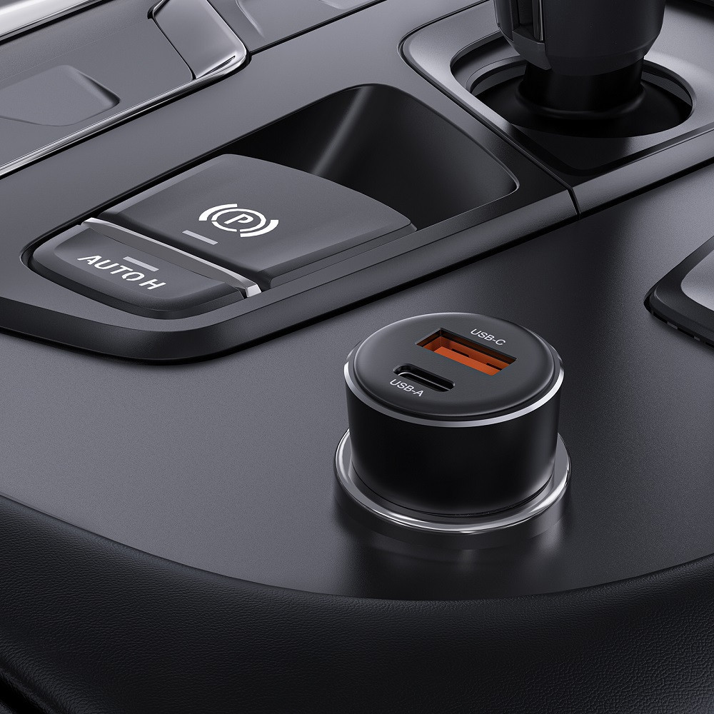 Автомобільний зарядний пристрій ACEFAST B12 60W (USB-A+USB-C) dual-port car charger Black Одеса - фото 6