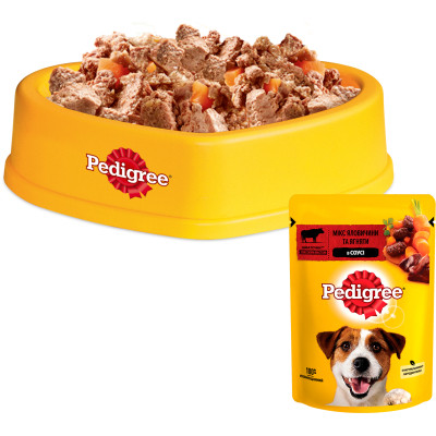 Вологий корм для собак Pedigree Яловичина, ягня в соусі 100 г (5900951262531) Вінниця - фото 8