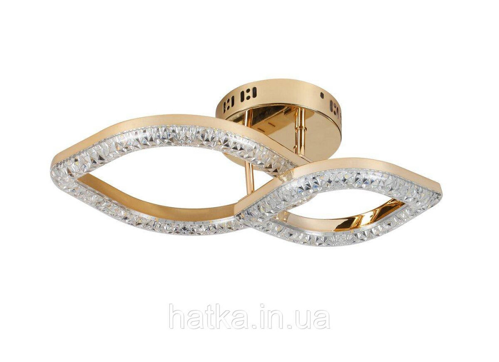 Люстра светодиодная акриловая Sirius 2721/1+1 GD 24W*2 Киев - изображение 1