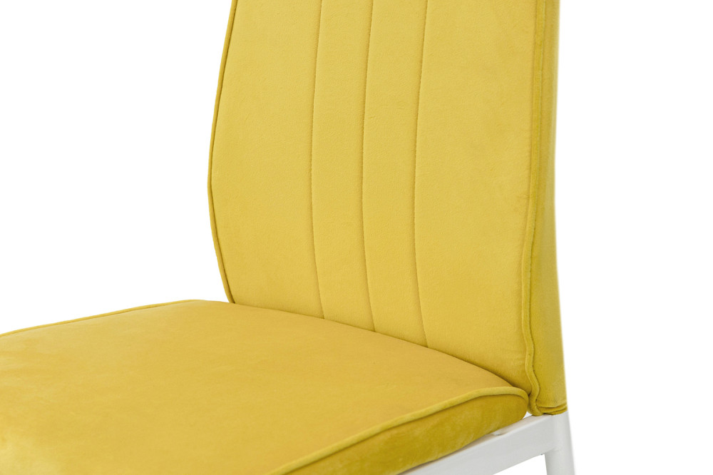 Стілець Річь, білий/велюр жовтий Київ - фото 8