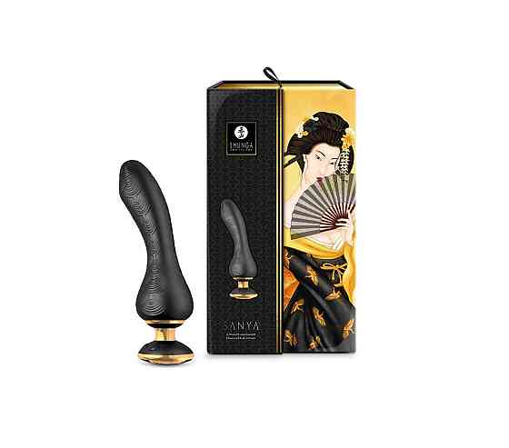 Вибратор для точки G Shunga Sanya Black, гибкий ствол Sex Aura Киев