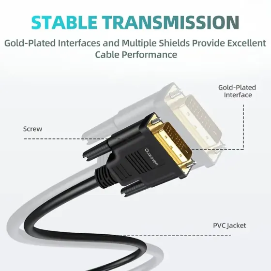 Кабель DVI-D 1.8 м, позолочені контакти, висока якість Київ