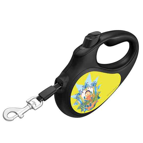 Повідець-рулетка для собак WAUDOG R-leash, малюнок "Рік і Морті 2", світловідбивна стрічка, M, до 25 кг, 5 м Вінниця