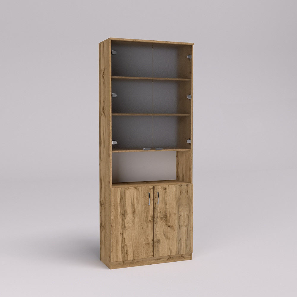 Шкаф офисный ОШС-2, Дуб Аппалачи, 800/340/2100 Львов - изображение 3