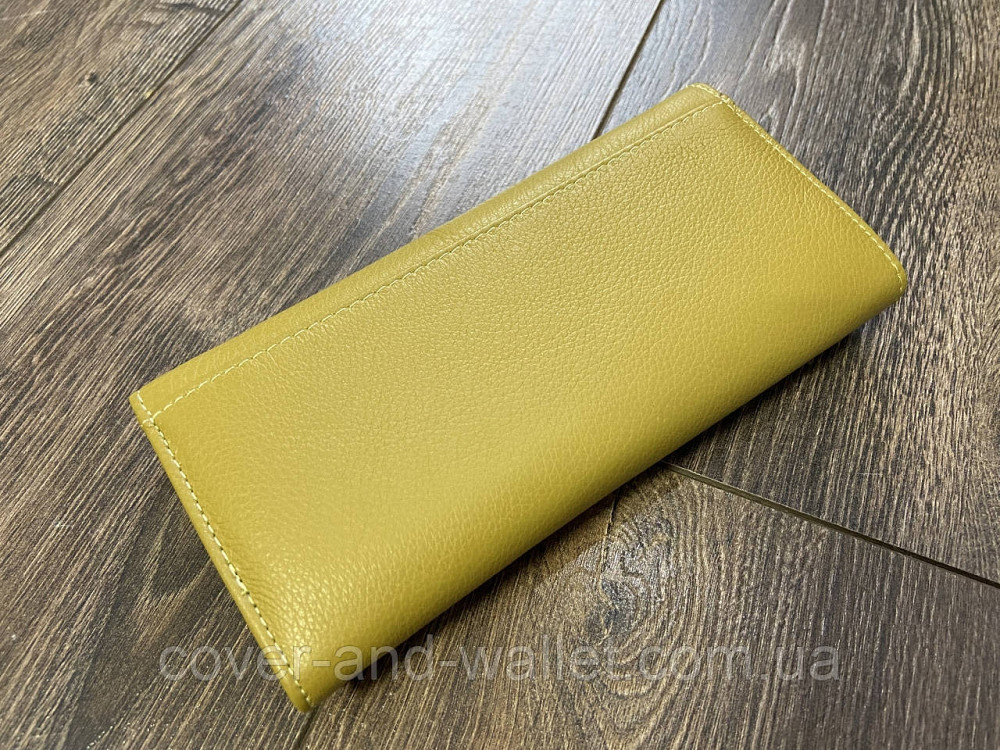 Классический женский кожаный кошелёк оливкового цвета на магнитной застежке ST 150-1 Киев - изображение 6