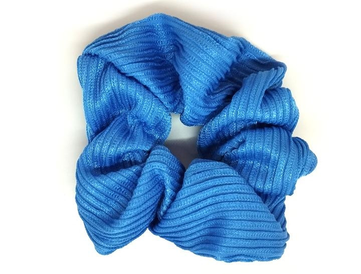 Резинка для волос синяя гофре Киев - изображение 1