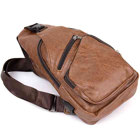 Сумка кросс боди смарт из кожзама Vintage 20573 Рыжая Киев