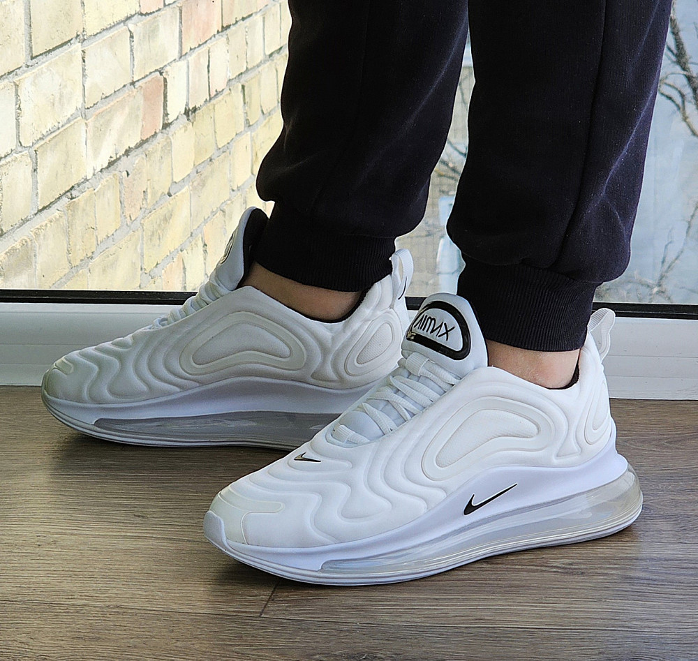 Кроссовки Nike 720 Белые Женские Найк с Амортизацией Тканевые Летние (размеры: 37,38,39,40,41,42,43) Днепр - изображение 4