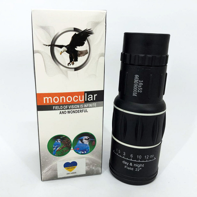 Монокуляр Bushnell 16x52 PowerView монокль, Бушнел, подзорная труба с чехлом OG-77 Одесса - изображение 8