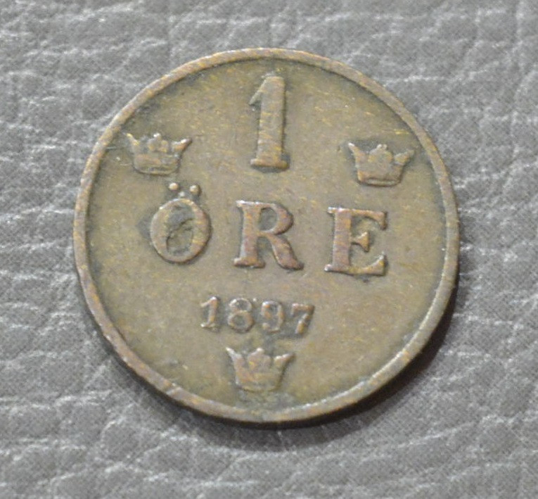 Швеция 1 эре 1897 год (БД) Полтава - изображение 1