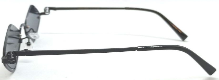 Модні брендові окуляри унісекс чорні ромбоподібні в чорному металі. Київ - фото 6