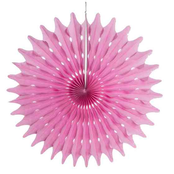 Веер бумажный декоративный 12 см розовый Киев