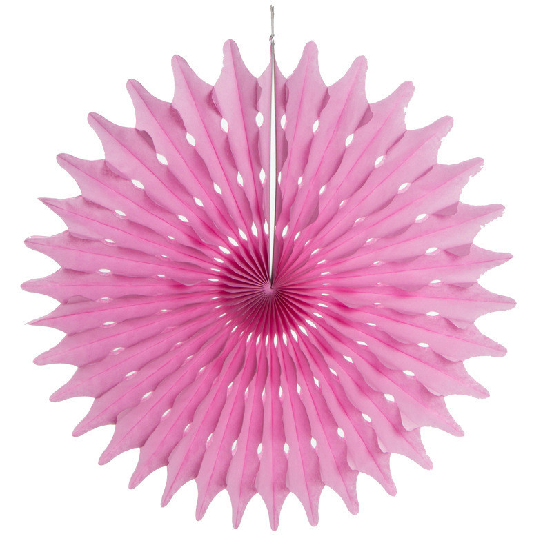 Віяло паперове декоративне 12 см рожевий Київ - фото 1