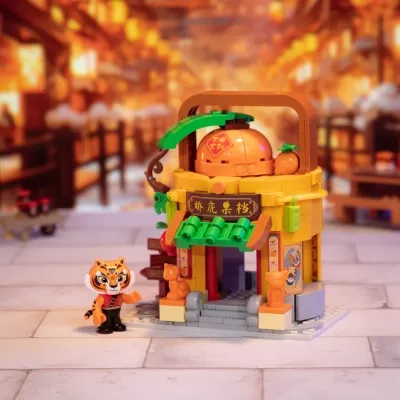 Конструктор Pantasy Kung Fu Panda Кунгфу Панда Мини Вид на улицу - Фруктовая лавка Тигрицы (86508) Винница