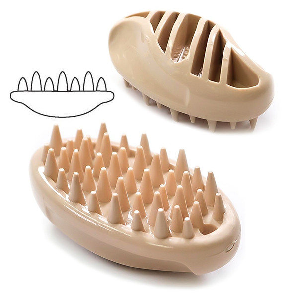 DoggyMan Rubber Brush Mini ДОГГІМЕН СИЛІКОНОВА ЩІТКА для собак і котів Київ - фото 1