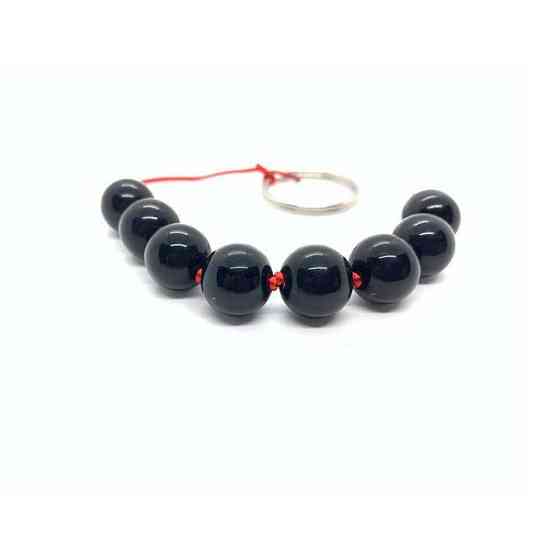 Анальне намисто з чорного загартованого скла — Анальні іграшки Вінниця