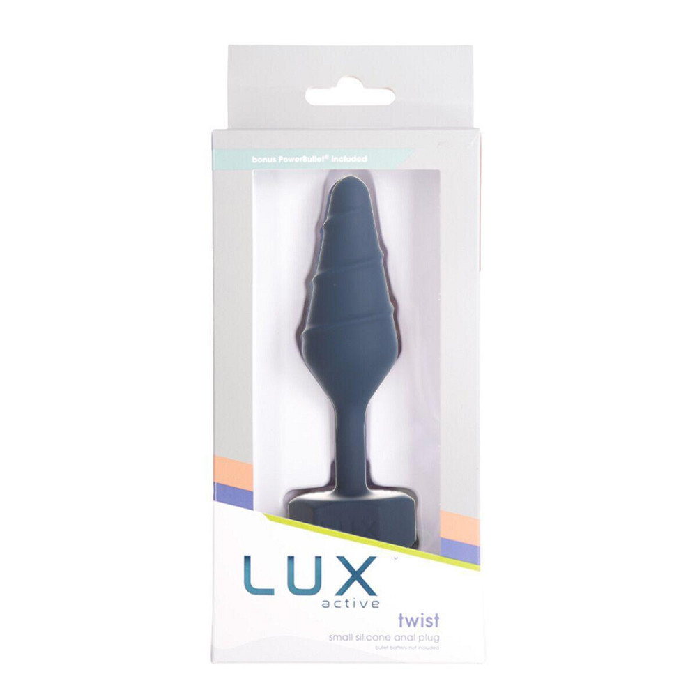Анальна пробка Lux Active Twist Plug Small Blue Sex Aura Київ - фото 6