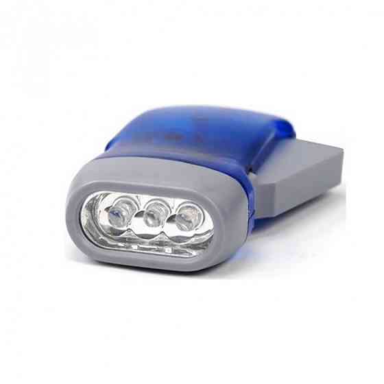 Фонарик ручной светодиодный с динамо машиной Watton WT-092 вечный динамо-фонарь Каменец-Подольский