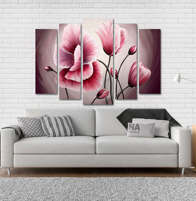 Модульна картина Абстракція Квіти Art-148_5 Київ - фото 2