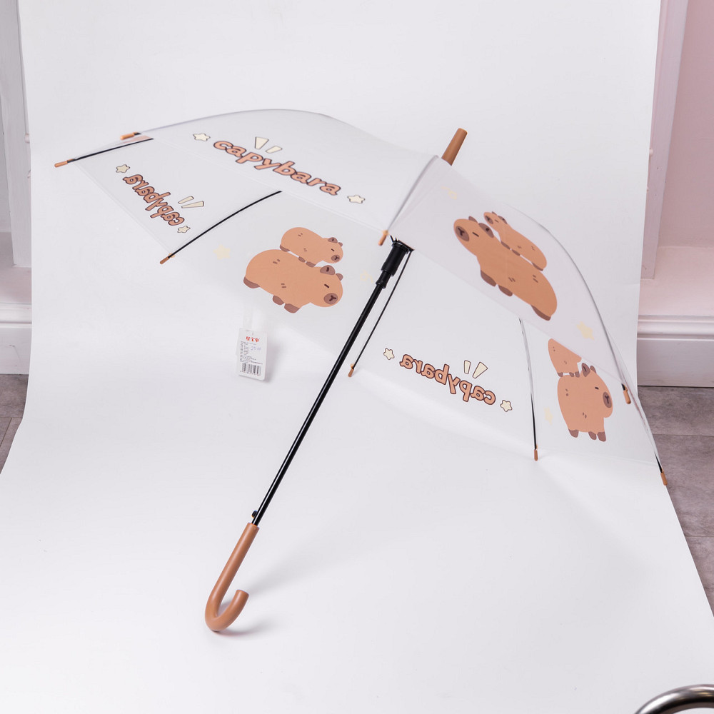 Класична парасолька-тростина напівавтомат з поліестеру 8 спиць діаметр 92 см HP-23-10 Київ - фото 7