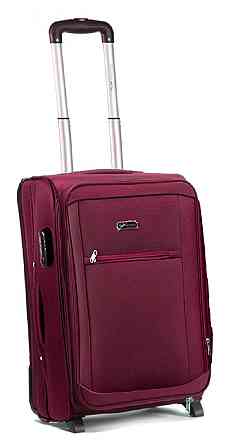 Валіза тканинна WINGS 1701 мала 55 см бордова 2 колеса Київ