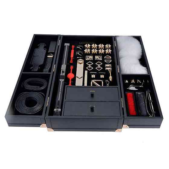 БДСМ-набор LOCKINK All-in-1 BDSM Play Kit - Crocodile Leather Sex Aura Киев