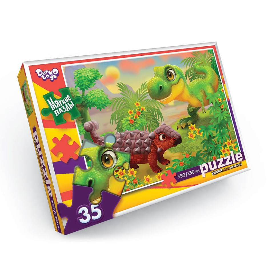 М'які пазли "Тиранозавр" S35-10-14, 35 елементів Вінниця - фото 1