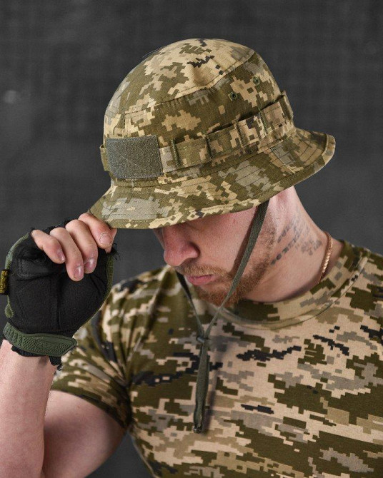 Панама чоловіча тактична маскувальна з молями піксель ВТ0992 Одеса - фото 6