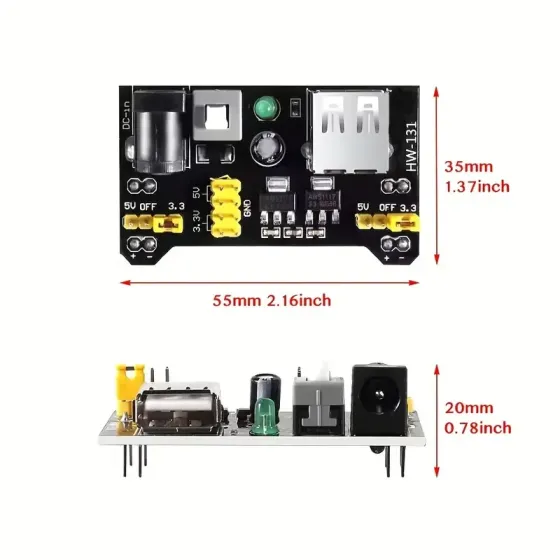 Питательный модуль 3.3/5 В для Arduino макетных плат Киев