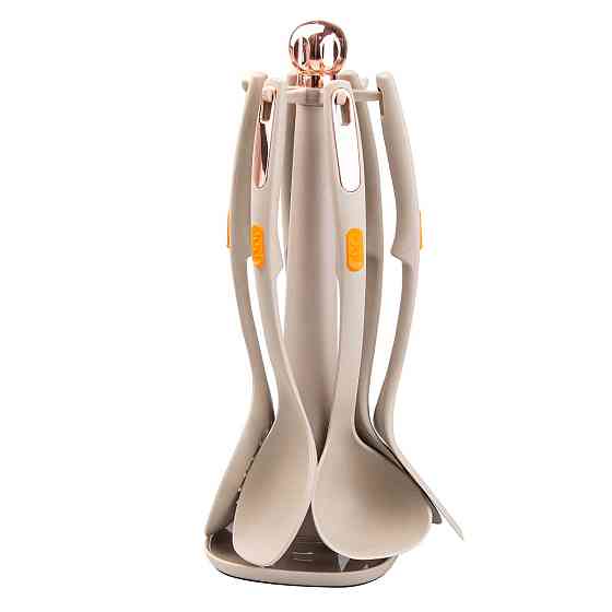 Набір кухонного приладдя на підставці 6 шт сірий HP27473B Коломия