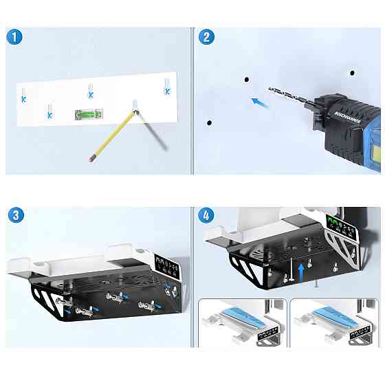 Крепление на стену PS5 Pro/Slim/Fat с охлаждением и зарядкой OIVO VG-P5326X-Pro Киев