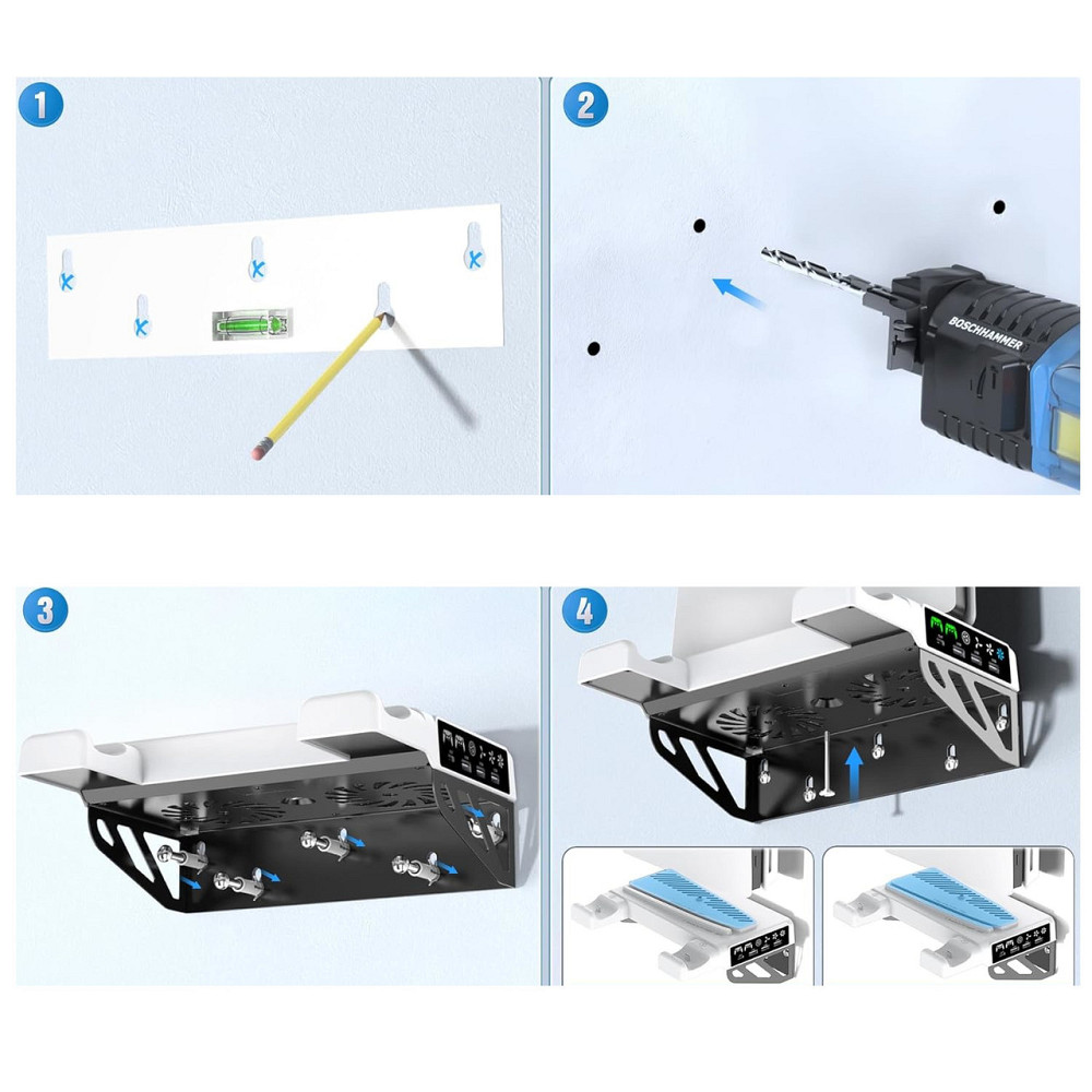 Крепление на стену PS5 Pro/Slim/Fat с охлаждением и зарядкой OIVO VG-P5326X-Pro Киев - изображение 5