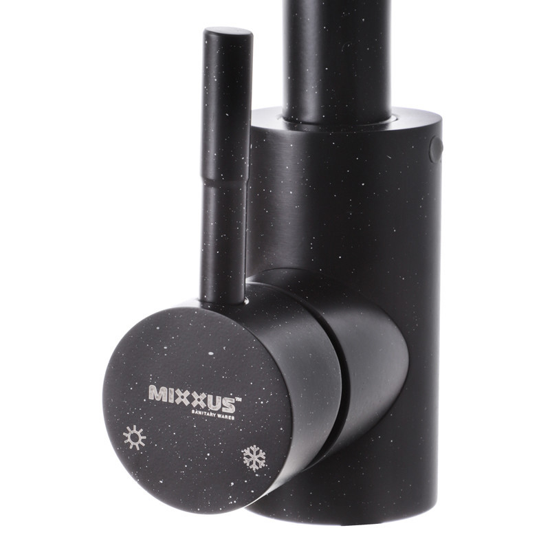 Чорний кухонний змішувач Mixxus SUS 011-2 (SS0003) Харків - фото 2