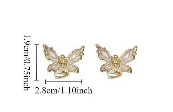 Заколка-крабік "Метелики" 2 шт Сміла