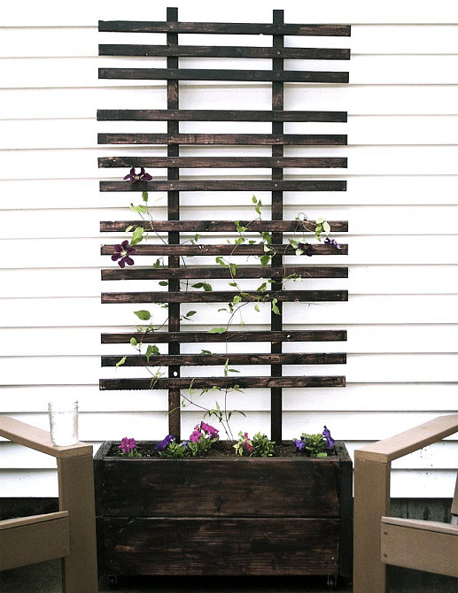 Кашпо со шпалерой 