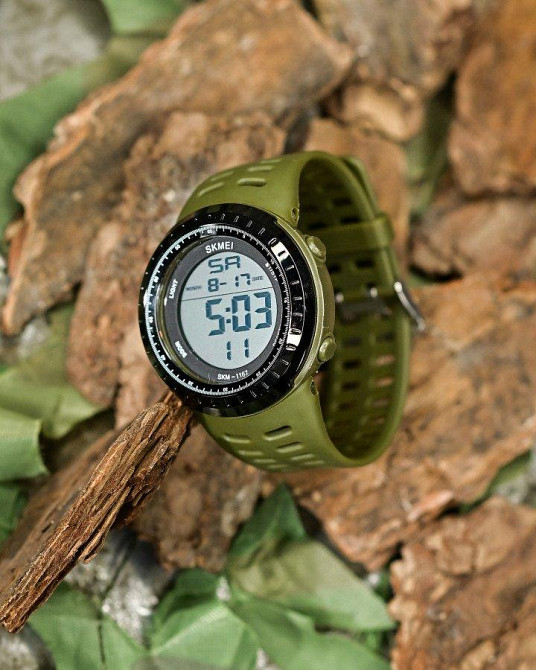 Skmei Чоловічий водостійкий тактичний годинник Skmei haki Одеса - фото 4