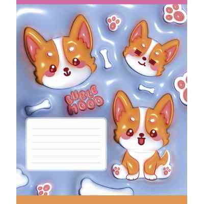 Зошит Школярик Buble mood 12 аркушів коса лінія (012-3544C) Вінниця