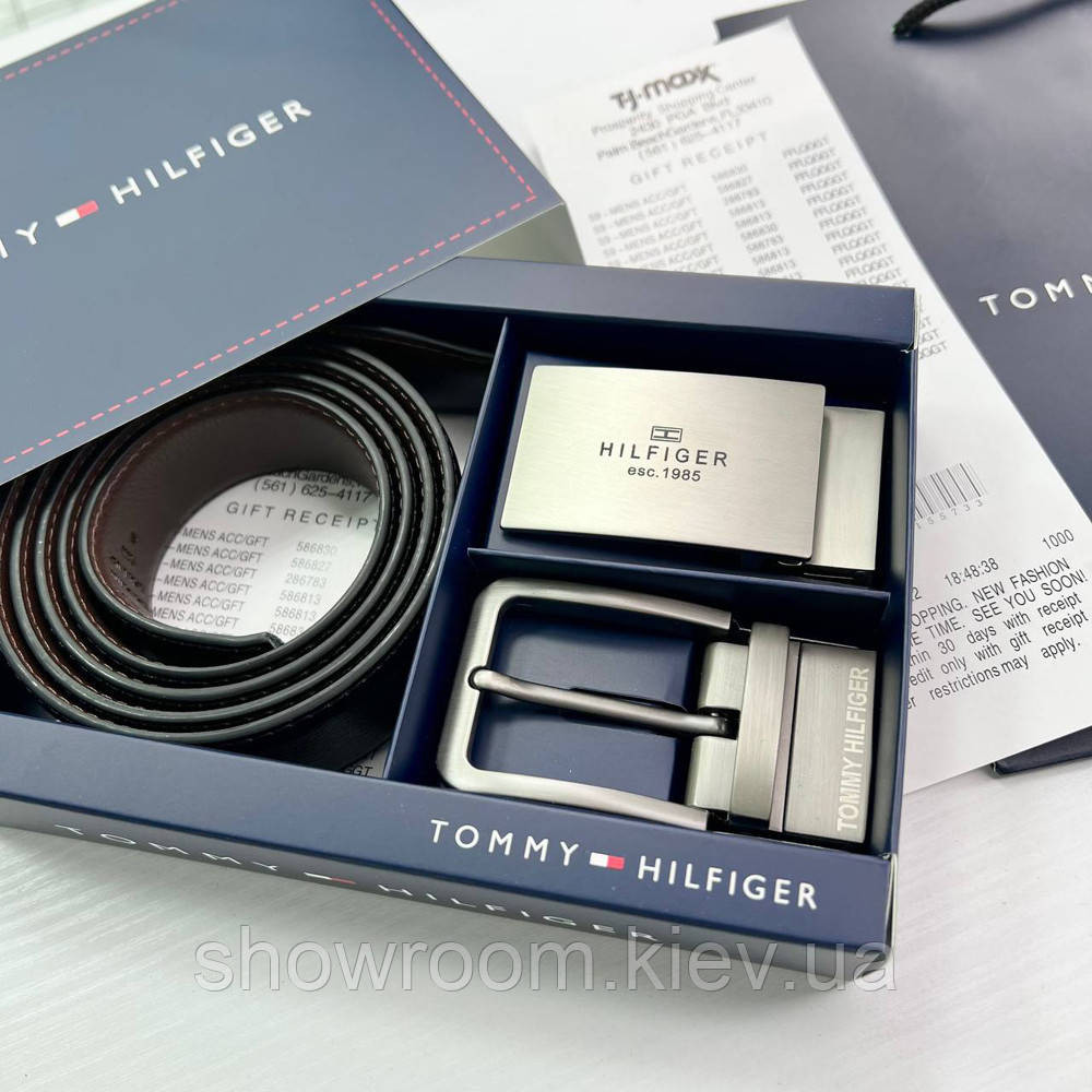 УЦЕНКА!!! Мужской подарочный набор (ремень с двумя пряжками) TH (068) Киев - изображение 5