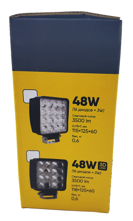 LED фара кругла 27W світлодіодна, 9 ламп, широкий промінь 10/30V 6000K Мукачево