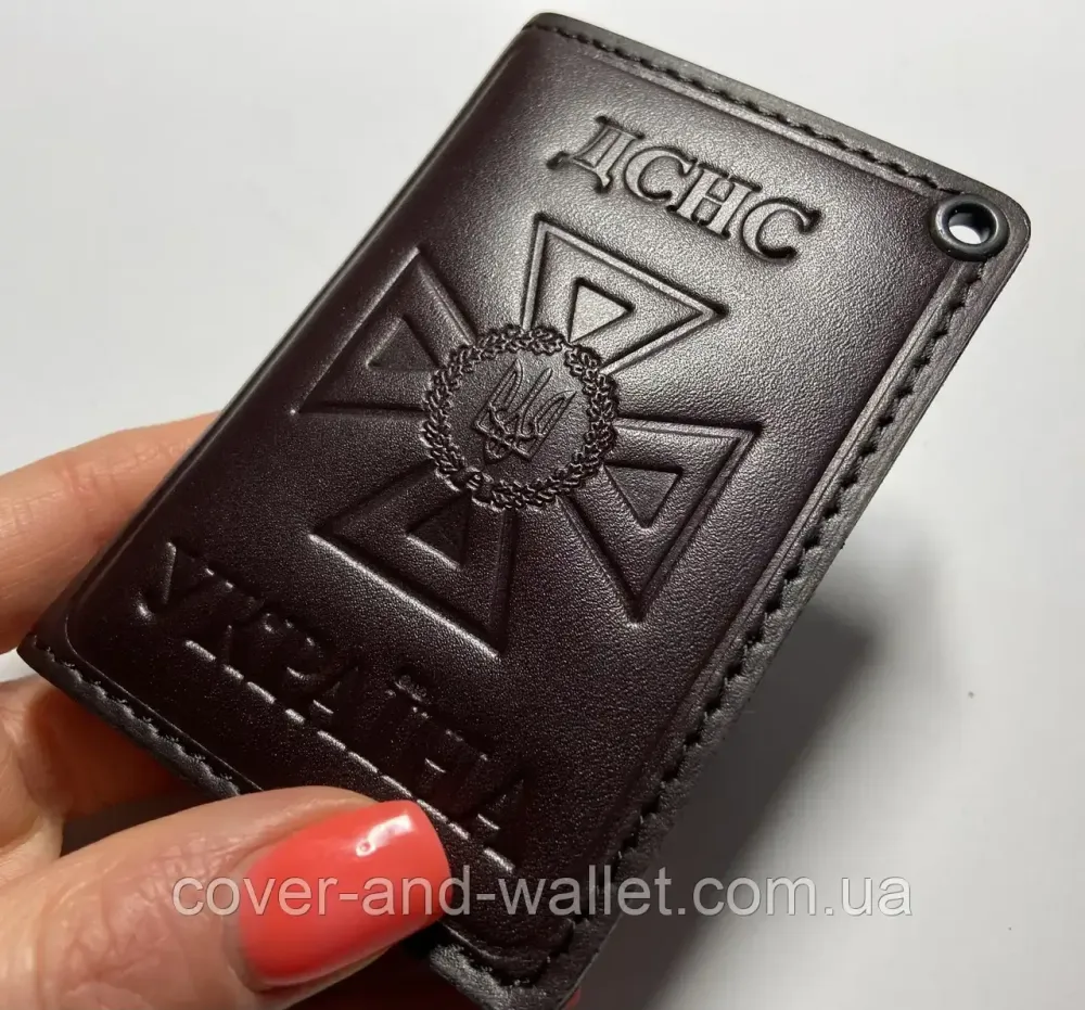 Обкладинка для нового посвідчення ДСНС із кишенею для жетону Puos Київ - фото 8