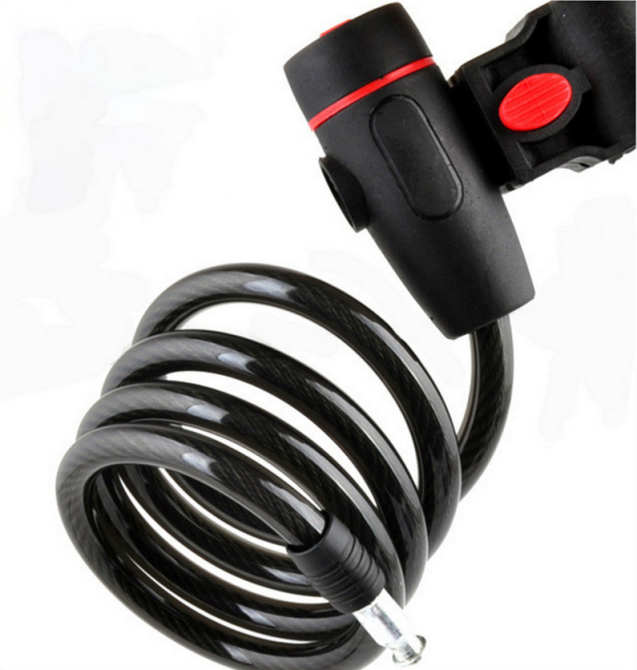 Замок велосипедный тросовый с держателем 10*1200 мм Feel Fit Бровары - изображение 2